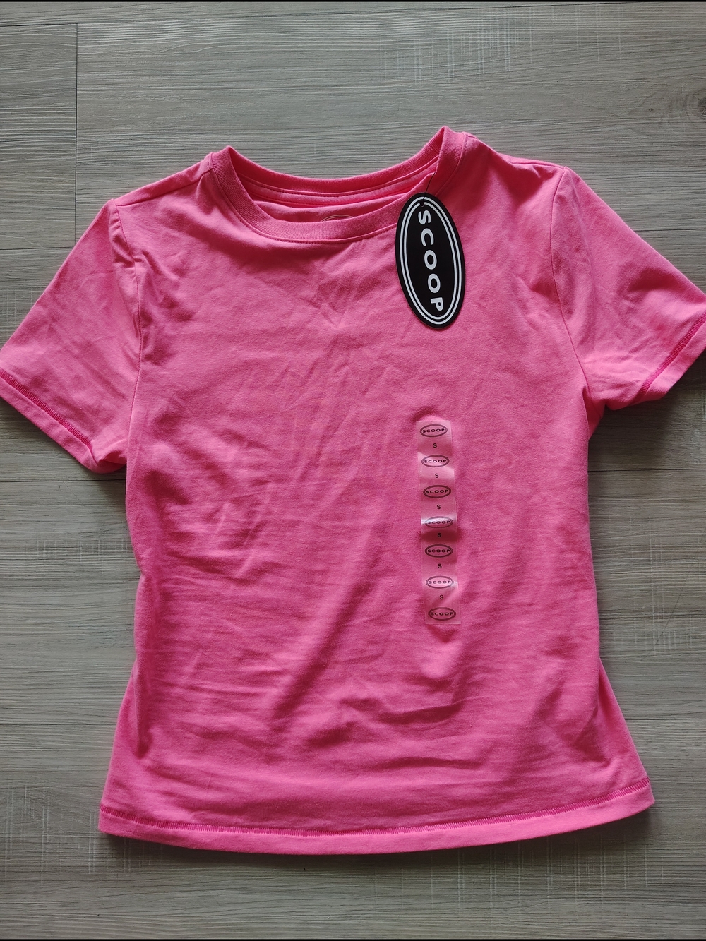 Scoop Women's Pink Short-Sleeve Crewneck Tee